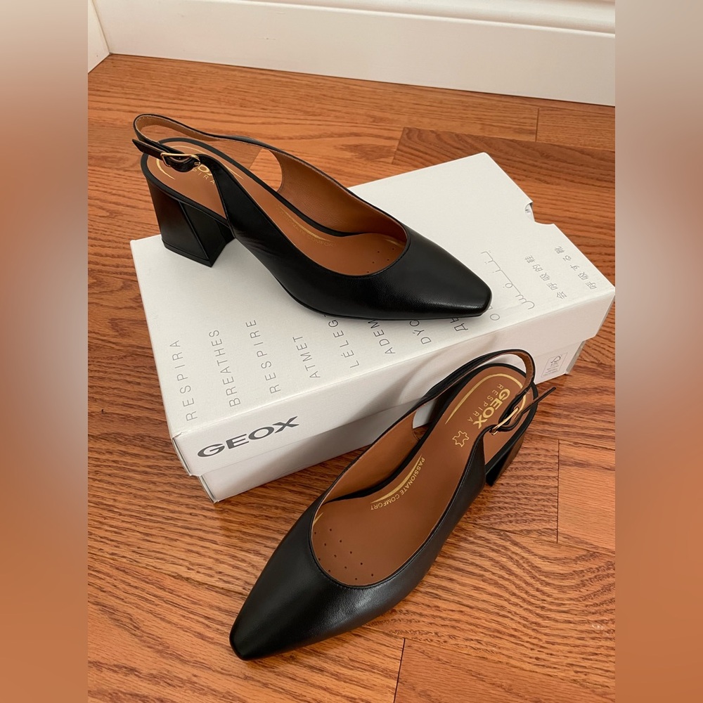 Geox Giselda Slingback Block Heels